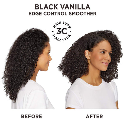 Carol's Daughter Black Vanilla Edge Control for Natural Hair, Clear Edge Smoother, 2 oz