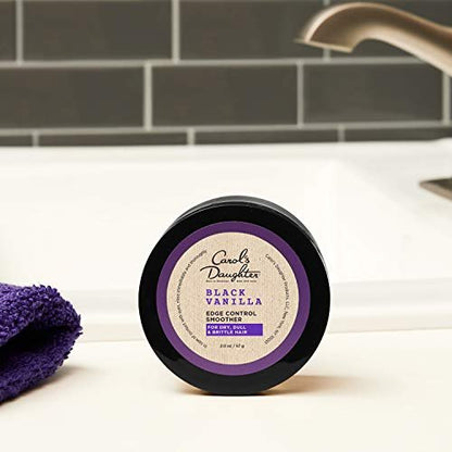 Carol's Daughter Black Vanilla Edge Control for Natural Hair, Clear Edge Smoother, 2 oz