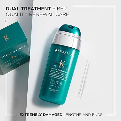 Kérastase Resistance Serum Therapiste - Repairing Hair Serum for Very Damaged Hair, Intense Hydration & Heat Protection Up to 450°F Avelisse
