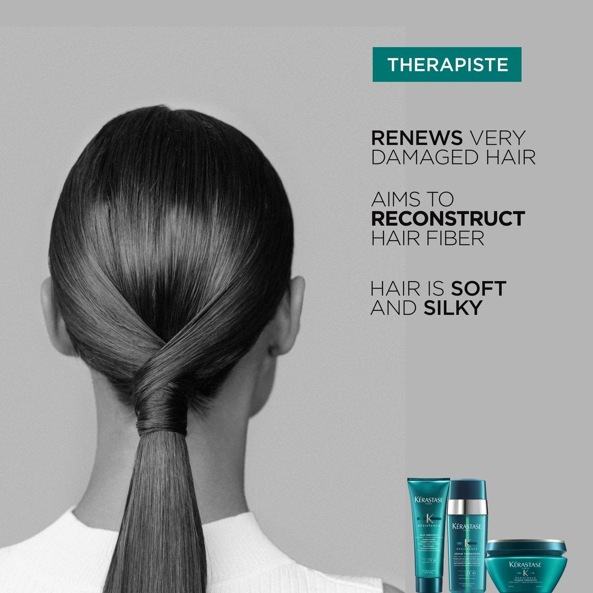 Kérastase Resistance Serum Therapiste - Repairing Hair Serum for Very Damaged Hair, Intense Hydration & Heat Protection Up to 450°F Avelisse