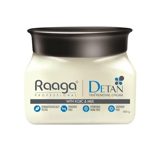 Raaga Professional De-Tan Cream – 500g | Gentle Milk Extract Formula for Hydrated, Even-Toned Skin Avelisse
