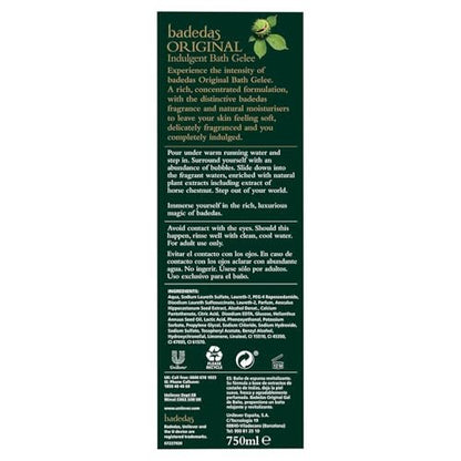 Badedas Original Bath Gelee 750ml - Classic Revitalizing Body Wash Avelisse