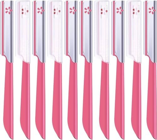 Kai Japanese Disposable Razor for Women – Face & Eyebrow Shaving – 10 Count, Stainless Steel - görsel 4
