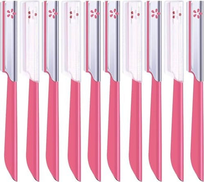 Kai Japanese Disposable Razor for Women – Face & Eyebrow Shaving – 10 Count, Stainless Steel