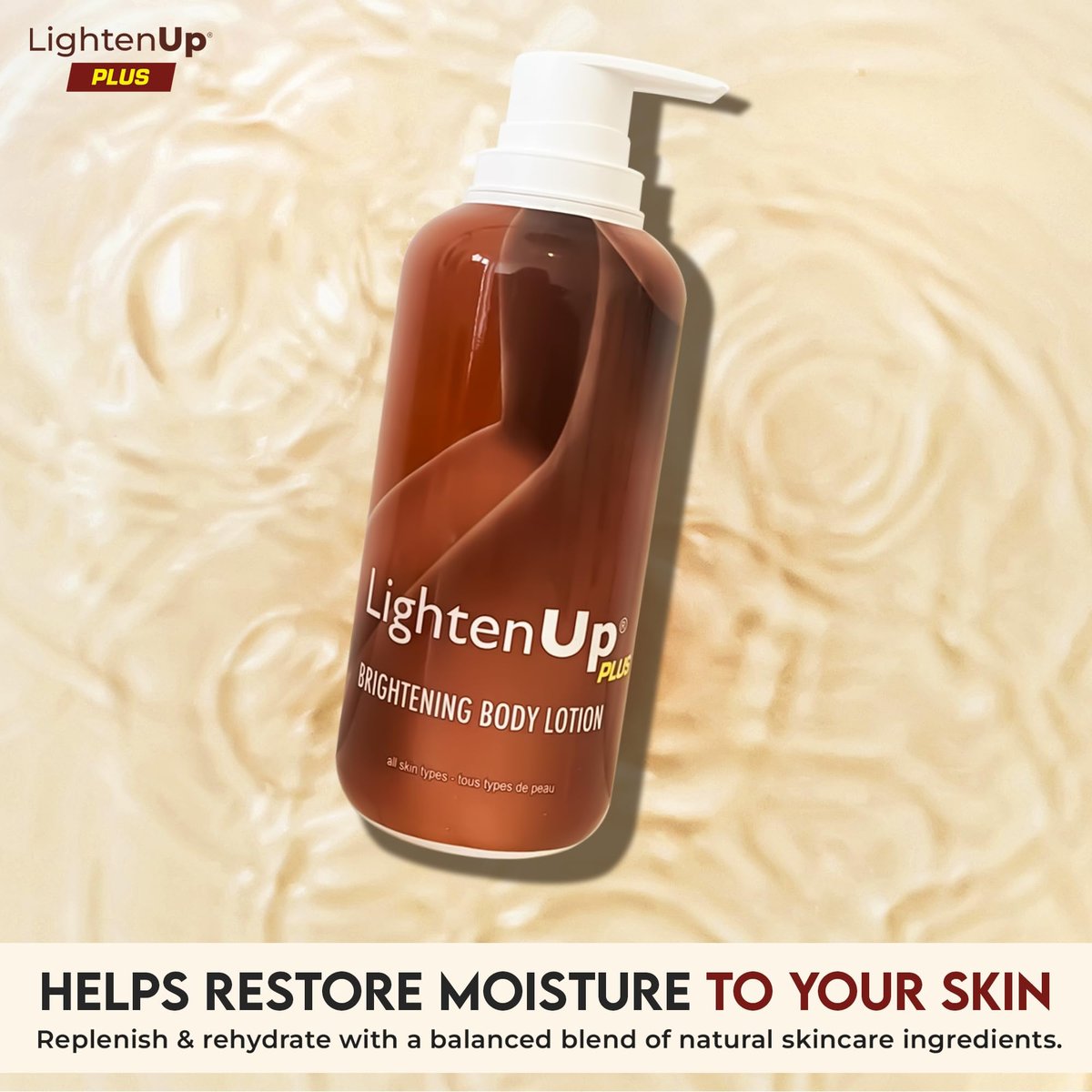 Lighten-Up Skin Brightening Lotion - 13.5 Fl oz (400ml) - Moisturizing Body Lotion with Jamaican Castor Oil & Shea Butter Avelisse