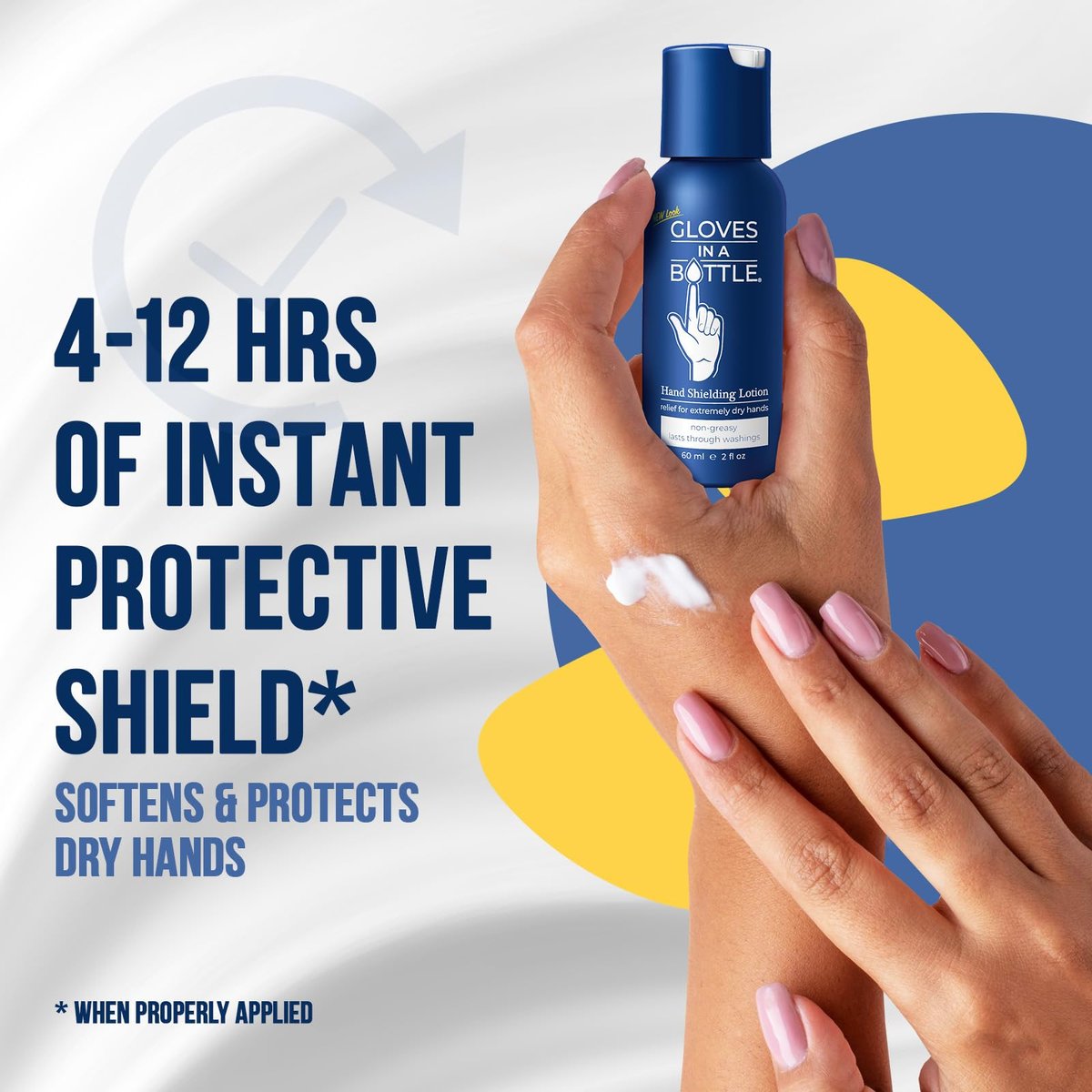 Gloves in a Bottle Shielding Lotion - 2 oz (Pack of 3) - Fragrance Free & Grease-Less for Dry, Itchy Skin - görsel 5