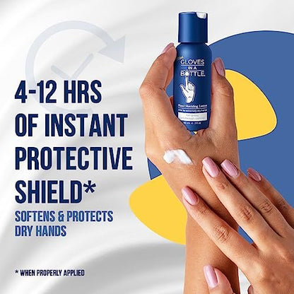 Gloves in a Bottle Shielding Lotion - 2 oz (Pack of 3) - Fragrance Free & Grease-Less for Dry, Itchy Skin