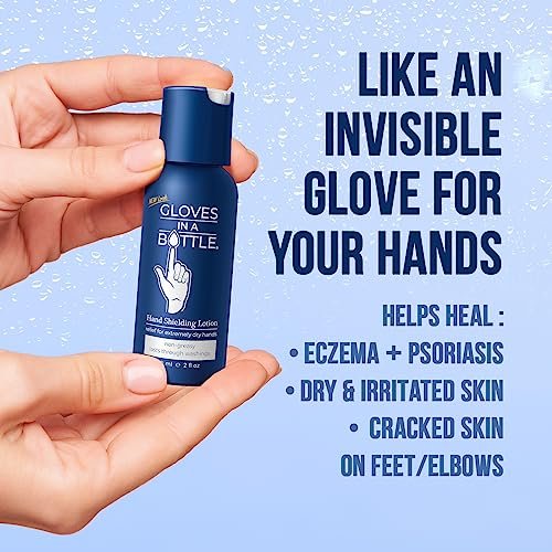 Gloves in a Bottle Shielding Lotion - 2 oz (Pack of 3) - Fragrance Free & Grease-Less for Dry, Itchy Skin - görsel 14