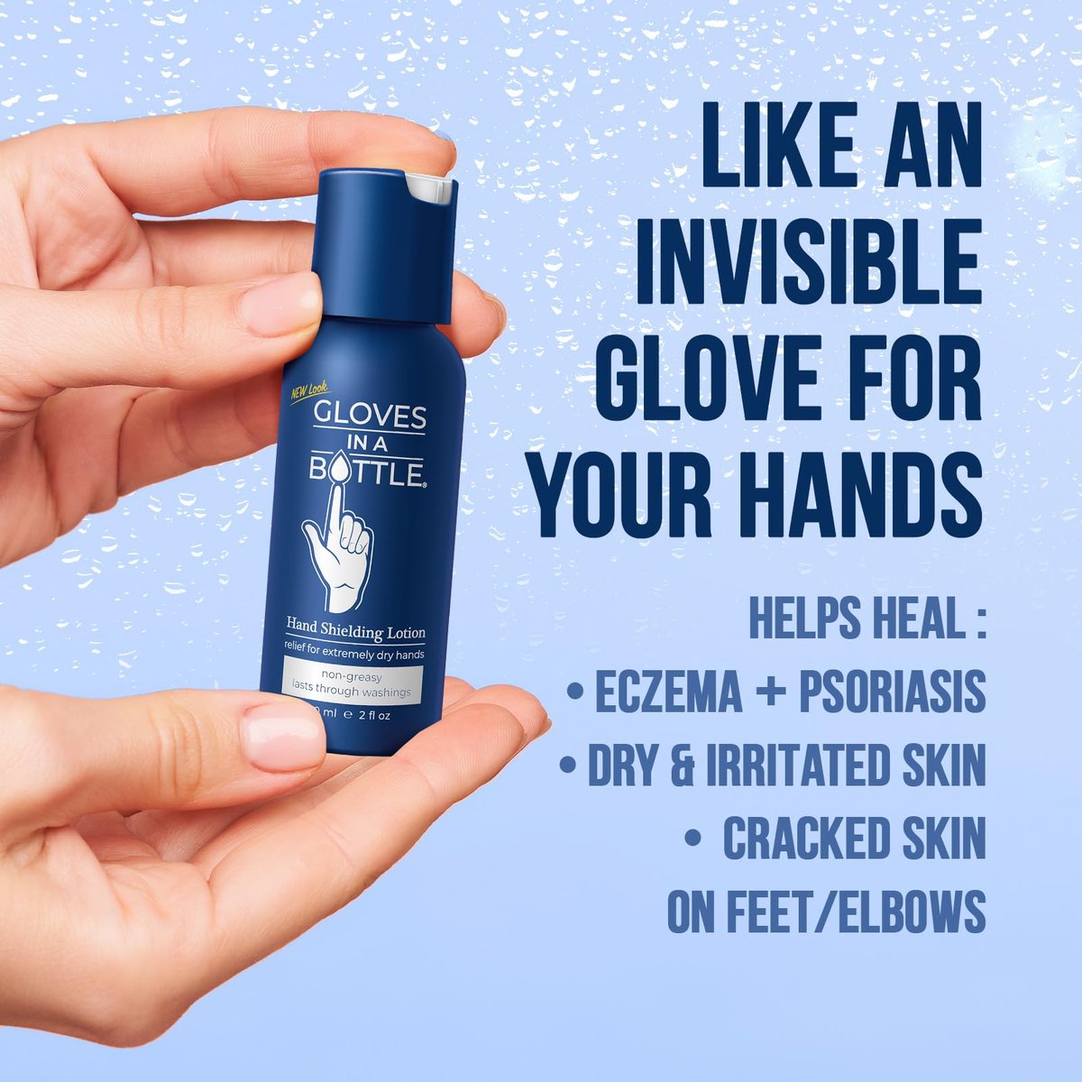 Gloves in a Bottle Shielding Lotion - 2 oz (Pack of 3) - Fragrance Free & Grease-Less for Dry, Itchy Skin - görsel 13
