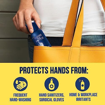 Gloves in a Bottle Shielding Lotion - 2 oz (Pack of 3) - Fragrance Free & Grease-Less for Dry, Itchy Skin