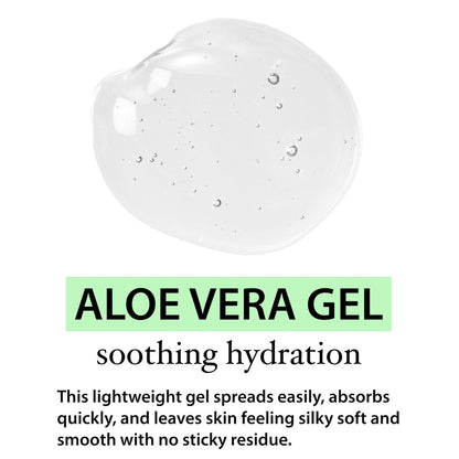 Organic Aloe Vera Gel for Skin, Face, Body, After Sun Care - USDA Certified Organic, 12 fl. oz. Avelisse