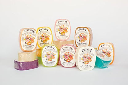 Crystal Glycerine Soap Bars - 24 Fragrances, 102 oz Bulk Pack Avelisse