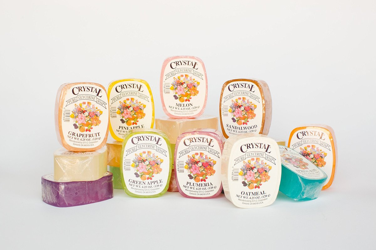 Crystal Glycerine Soap Bars - 24 Fragrances, 102 oz Bulk Pack Avelisse