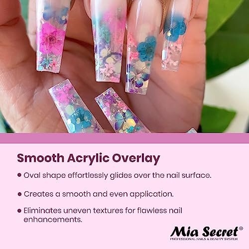 Mia Secret Oval Kolinsky Nail Brush Size #8 – Professional Acrylic Nail Art Brush Avelisse