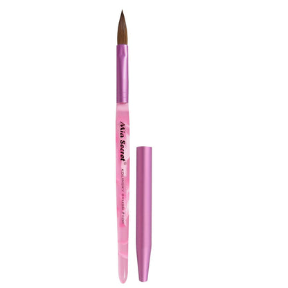 Mia Secret Oval Kolinsky Nail Brush Size #8 – Professional Acrylic Nail Art Brush Avelisse