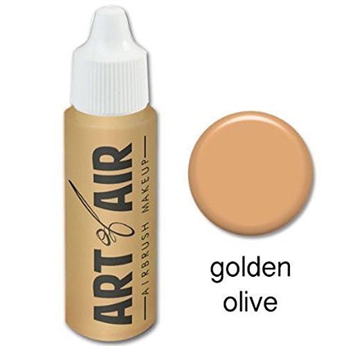 Art of Air FAIR Complexion Professional Airbrush Cosmetic Makeup Set - 4 x 0.5 oz Bottles (Olive) - görsel 10