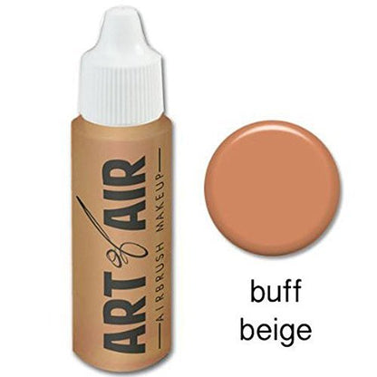 Art of Air FAIR Complexion Professional Airbrush Cosmetic Makeup Set - 4 x 0.5 oz Bottles (Olive)