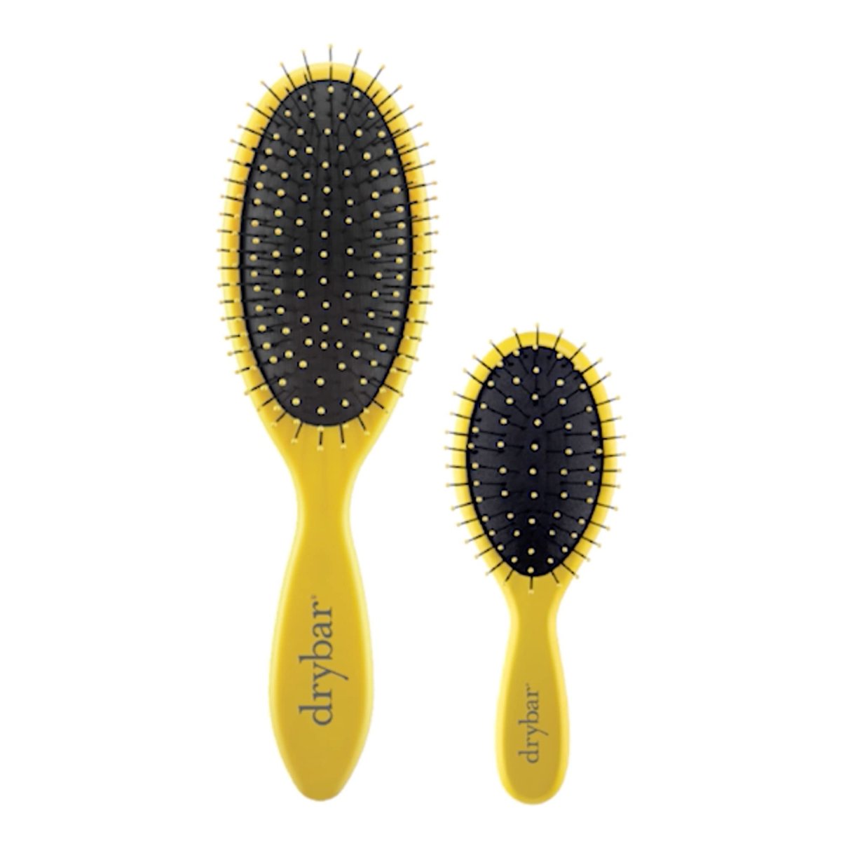 Drybar Lil' Lemon Drop Mini Detangling Brush – Yellow, Travel-Size Hair Brush for Gentle Detangling Avelisse