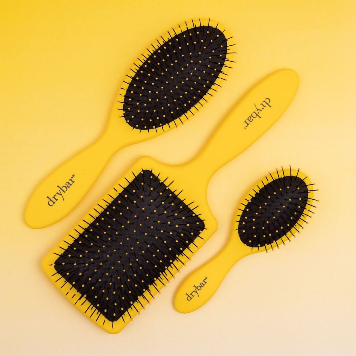 Drybar Lil' Lemon Drop Mini Detangling Brush – Yellow, Travel-Size Hair Brush for Gentle Detangling Avelisse