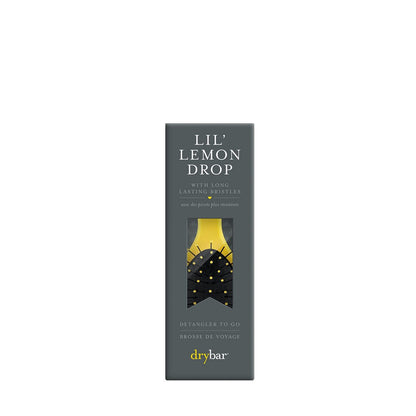 Drybar Lil' Lemon Drop Mini Detangling Brush – Yellow, Travel-Size Hair Brush for Gentle Detangling Avelisse