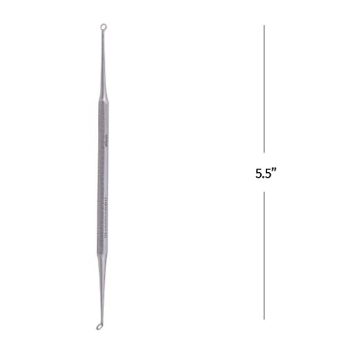 Professional Blackhead Remover Tool – Dual Loop Comedone Extractor for Acne & Blemish Removal – German Stainless Steel by The Unique Edge Avelisse