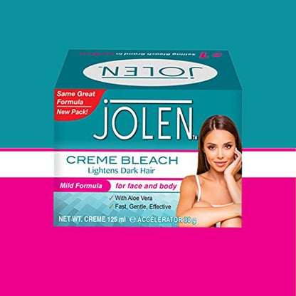 Jolen Mild 125 ml Facial Bleach – Gentle Hair Removal for Face Avelisse