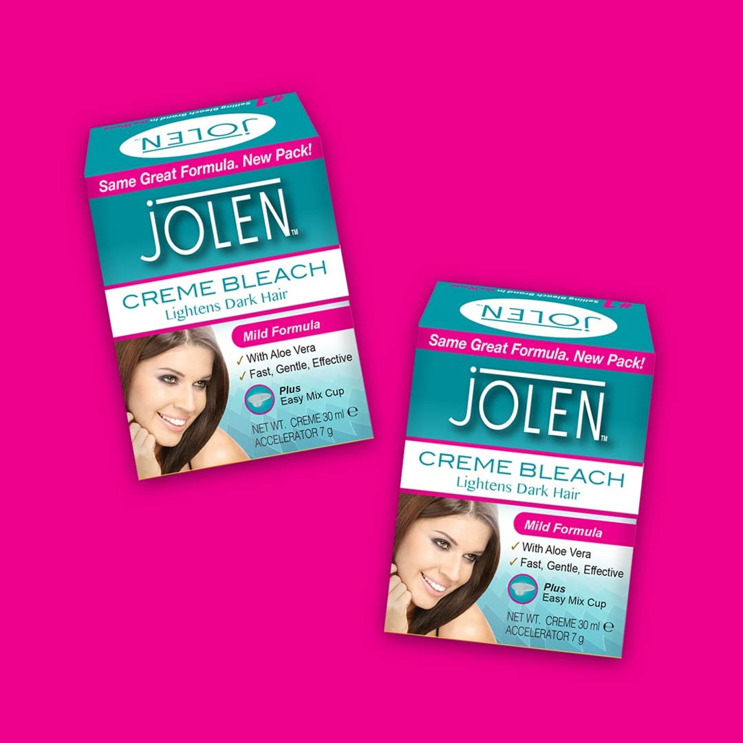 Jolen Cream Bleach Mild – Gentle Hair Bleach for Face & Body, 30ml - görsel 7