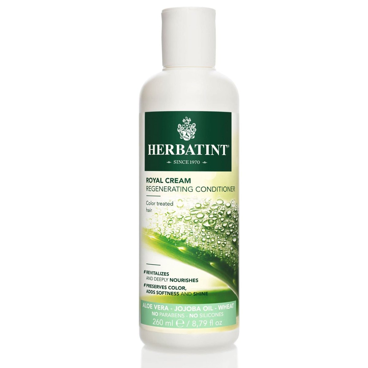 Herbatint Royal Conditioner with Aloe Vera & Jojoba Oil – Deep Moisturizing Formula for Color-Treated Hair – Restores Softness, Shine & Strength – Paraben & Sulfate Free – 6.8 fl oz Avelisse