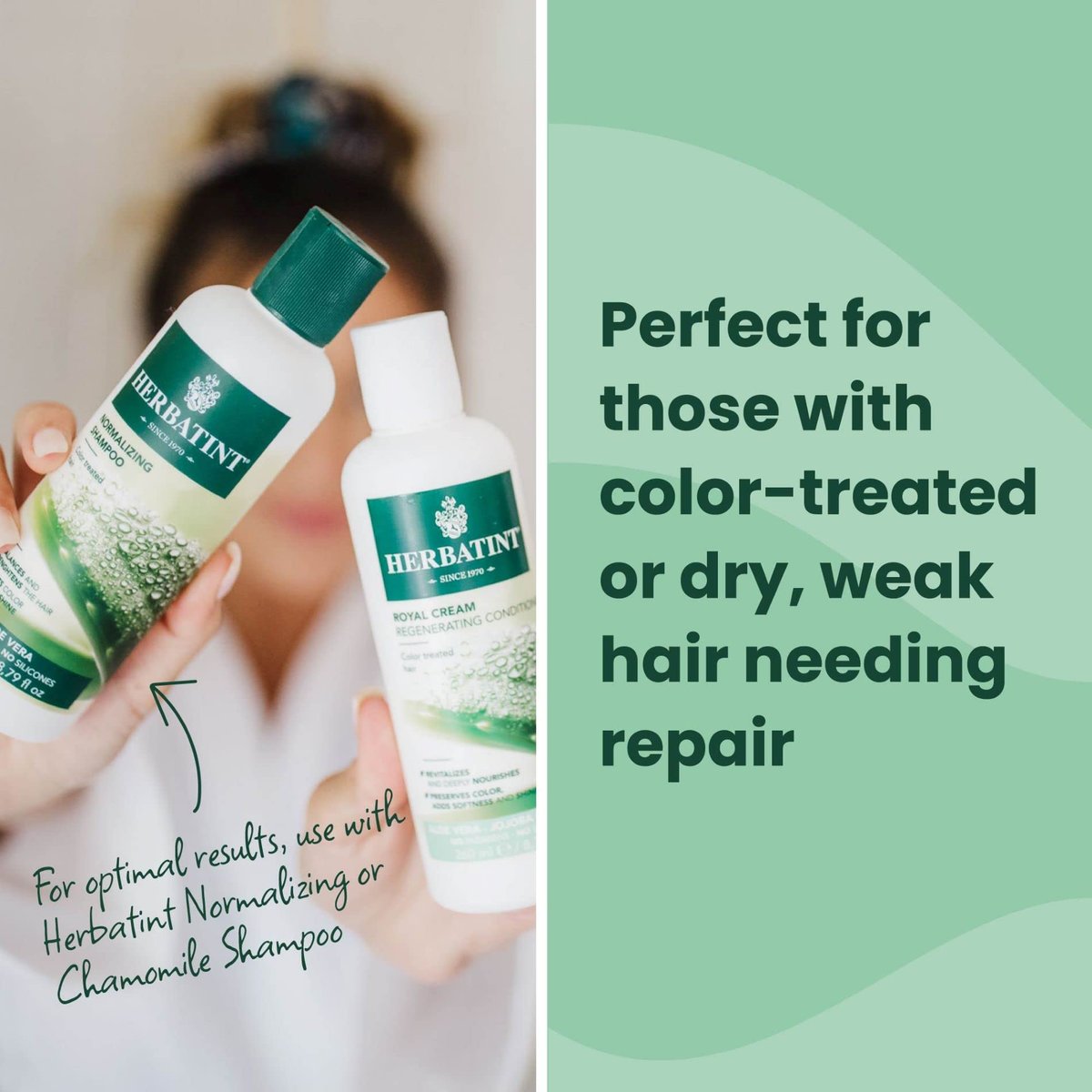 Herbatint Royal Conditioner with Aloe Vera & Jojoba Oil – Deep Moisturizing Formula for Color-Treated Hair – Restores Softness, Shine & Strength – Paraben & Sulfate Free – 6.8 fl oz Avelisse