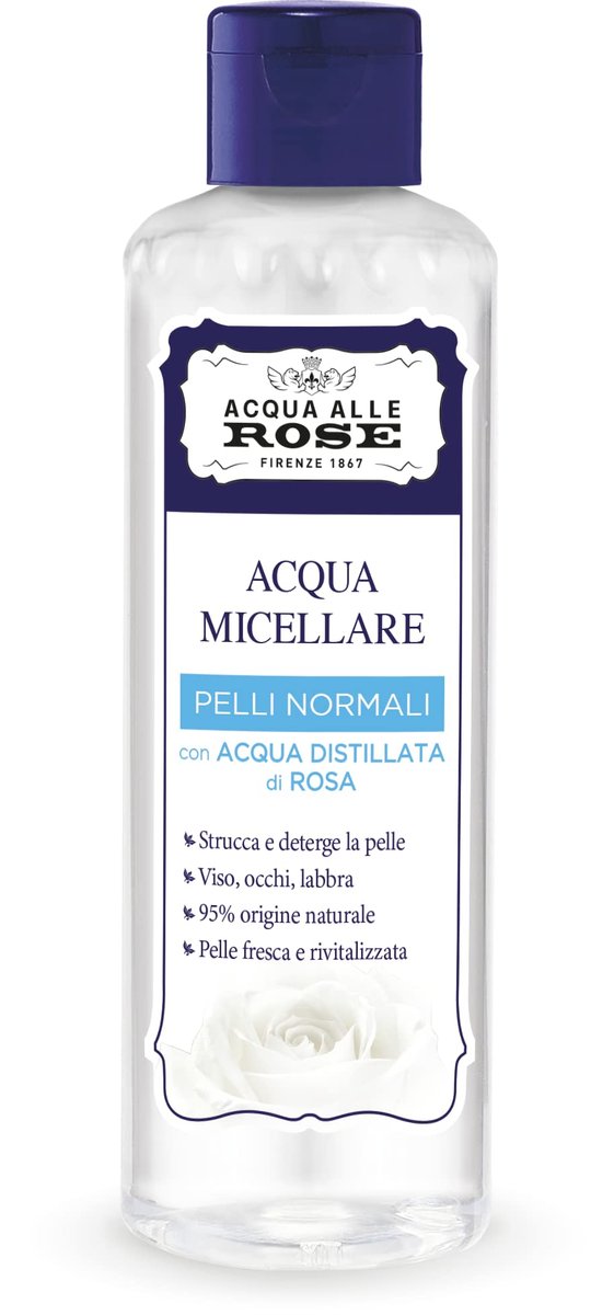 Acqua alle Rose Micellar Water - 6.76 fl oz (200ml) Gentle Cleansing & Makeup Remover, Italian Import - görsel 1