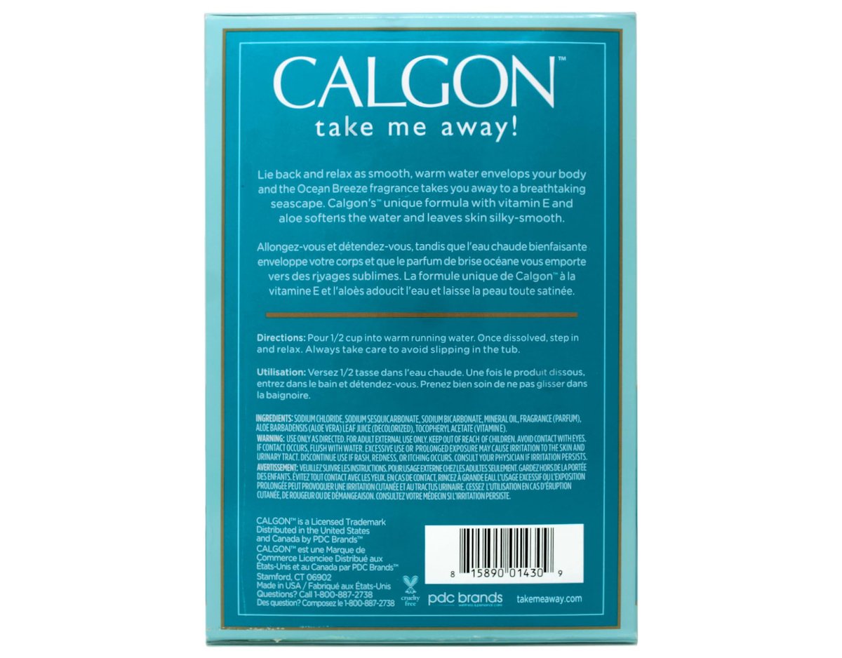 Calgon Ultra Moisturizing Bath Beads, Ocean Breeze, 30 oz (Pack of 3) – 60 oz Total Avelisse