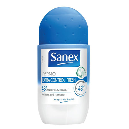 Sanex Dermo Extra-Control Deodorant – Gentle Protection for Sensitive Skin, 50 ml