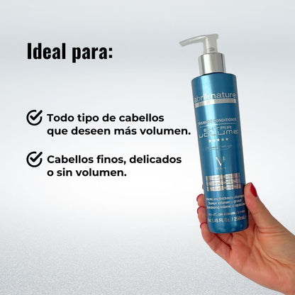 Abril et Nature Age Reset Volume Effect Shampoo for Fine Hair - Thickens Hair Fiber, Regenerates and Rejuvenates - 250 ml