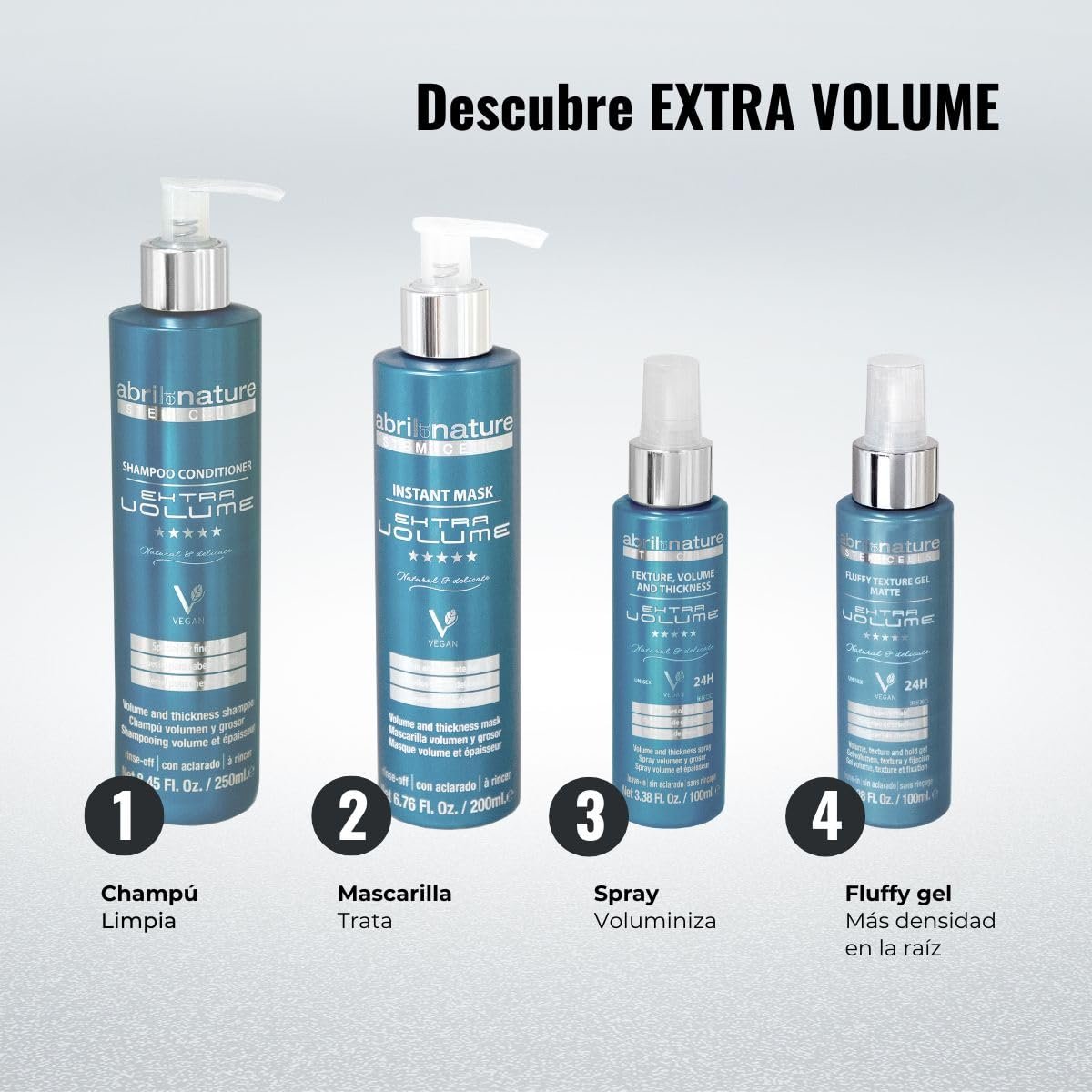 Abril et Nature Age Reset Volume Effect Shampoo for Fine Hair - Thickens Hair Fiber, Regenerates and Rejuvenates - 250 ml - görsel 11