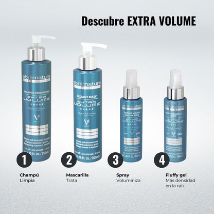 Abril et Nature Age Reset Volume Effect Shampoo for Fine Hair - Thickens Hair Fiber, Regenerates and Rejuvenates - 250 ml