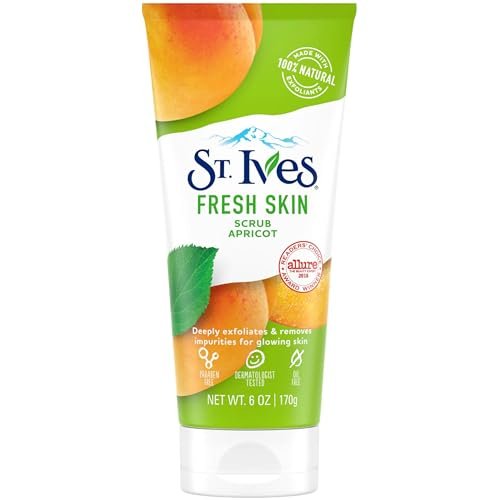 St. Ives Apricot Face Scrub, 6 oz (Pack of 6) - Gentle Exfoliating Scrub for Smooth, Glowing Skin - görsel 1