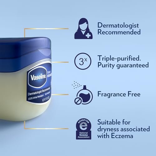 Vaseline Petroleum Jelly 2-Size Variety 4-Pack – Hypoallergenic Skin Protectant, Unscented Healing Ointment Avelisse