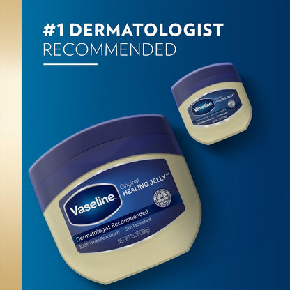 Vaseline Petroleum Jelly 2-Size Variety 4-Pack – Hypoallergenic Skin Protectant, Unscented Healing Ointment Avelisse