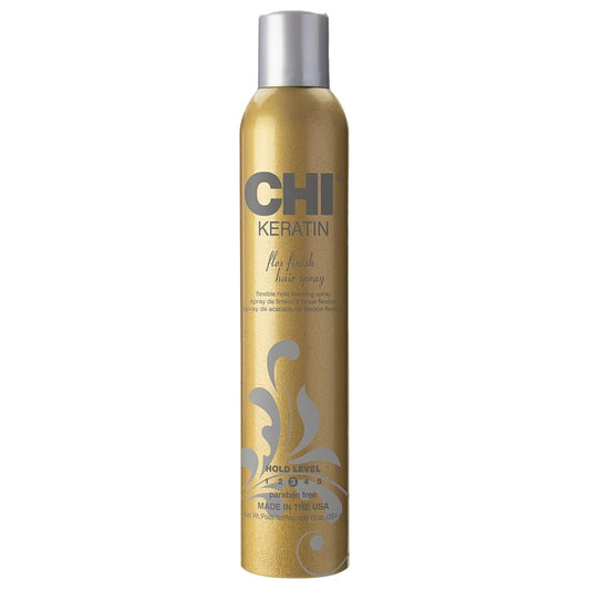 CHI Keratin Flex Finish Hair Spray - Lightweight, Long-Lasting Hold & Frizz Control, Unscented, 10 oz