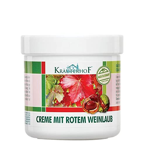 Krauterhof Horse Chestnut & Red Vine Cream for Varicose Veins and Aching Legs - 250ml, All Skin Types - görsel 1