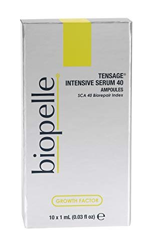 Biopelle Tensage Growth Factor Intensive Serum 40 – Post-Procedure or Intensive Boost Ampoules with SCA 40 Biorepair Index, 10 Count Avelisse