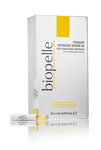 Biopelle Tensage Growth Factor Intensive Serum 40 – Post-Procedure or Intensive Boost Ampoules with SCA 40 Biorepair Index, 10 Count Avelisse