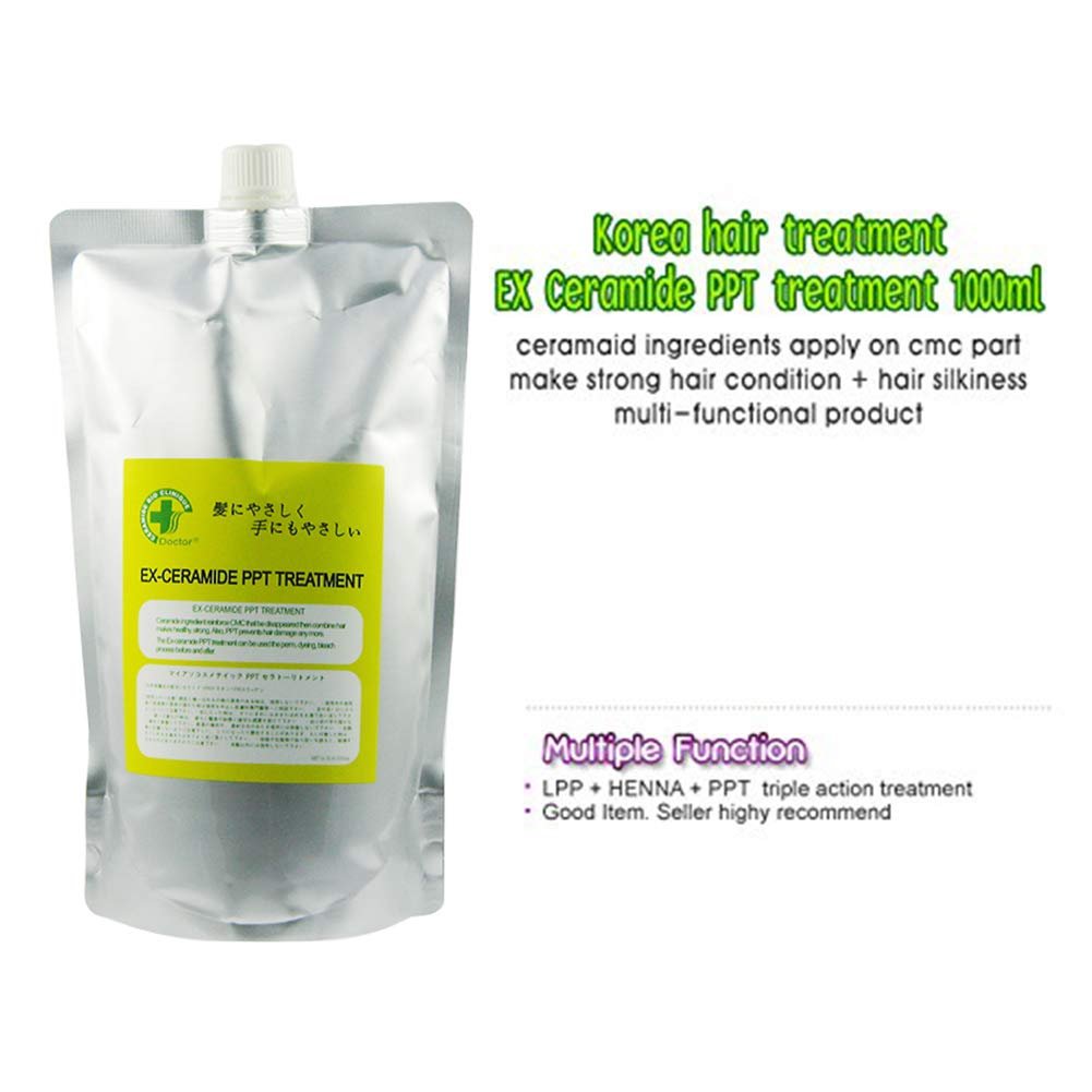 Ex Ceramide Korea Hair Treatment PPT Treatment 1000ml – Deep Conditioner for Damaged Hair Avelisse