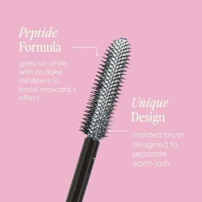 Grande Cosmetics GrandePRIMER Pre-Mascara Lengthener & Thickener with Peptides - Smudge-Proof, Water-Resistant & Contact Lens Safe - for Longer & Thicker Looking Lashes (0.32 oz) Avelisse