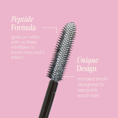 Grande Cosmetics GrandePRIMER Pre-Mascara Lengthener & Thickener with Peptides - Smudge-Proof, Water-Resistant & Contact Lens Safe - for Longer & Thicker Looking Lashes (0.32 oz) Avelisse