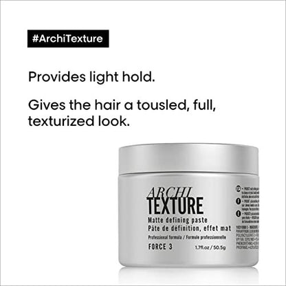L'Oréal Professionnel Paris Architexture Medium Hold Texturizing Pomade - Matte Definition for All Hair Types Avelisse