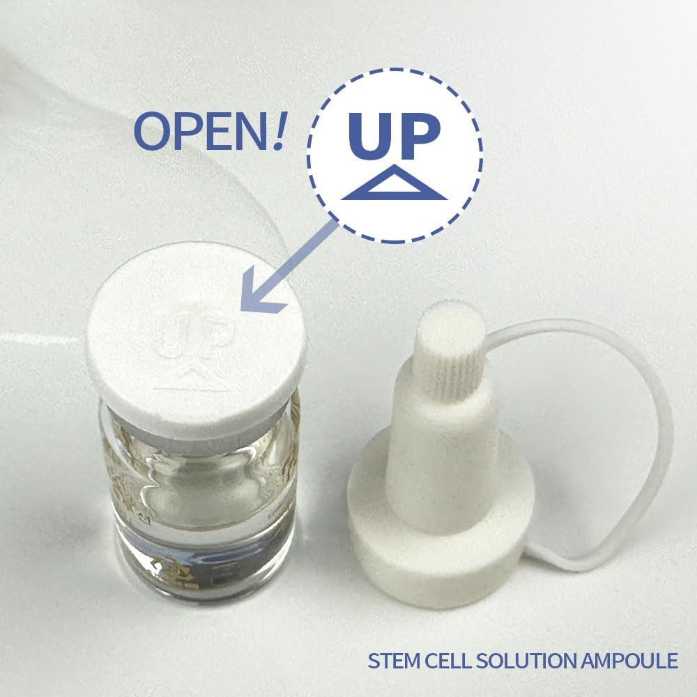Ronas Stem Cell Solution Anti-Aging Serum Ampoules – Plant Stem Cells & Hyaluronic Acid for Wrinkle Smoothing & Skin Replenishment (0.17 fl oz, 10 Vials) Avelisse