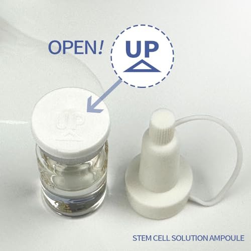 Ronas Stem Cell Solution Anti-Aging Serum Ampoules – Plant Stem Cells & Hyaluronic Acid for Wrinkle Smoothing & Skin Replenishment (0.17 fl oz, 10 Vials) Avelisse