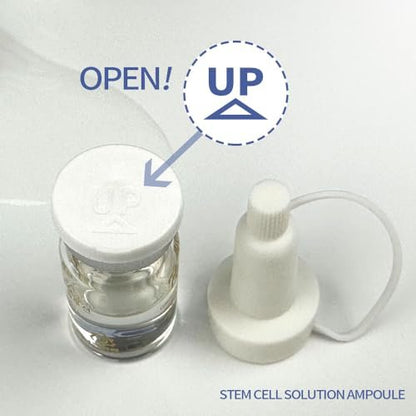 Ronas Stem Cell Solution Anti-Aging Serum Ampoules – Plant Stem Cells & Hyaluronic Acid for Wrinkle Smoothing & Skin Replenishment (0.17 fl oz, 10 Vials) Avelisse