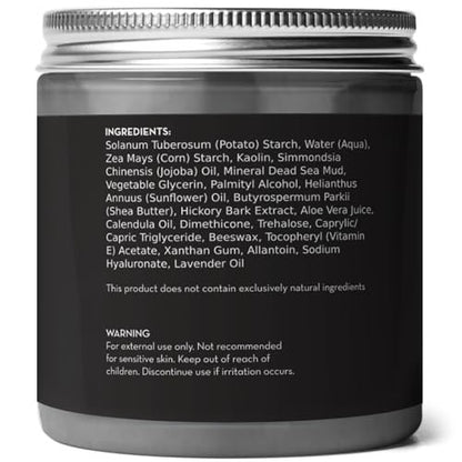 Pure Body Naturals Dead Sea Mud Mask – Face & Body Treatment for Acne, Blackheads & Oily Skin – Minimize Pores with Dead Sea Clay & Charcoal – 8.8 oz Avelisse